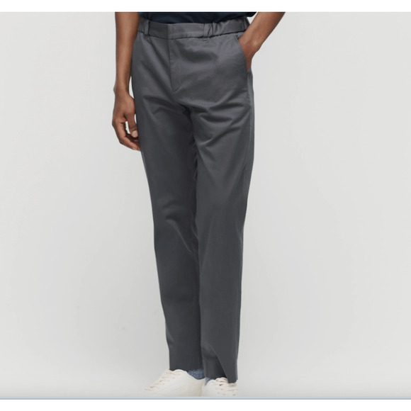 SANVT Better Made Essentials Pants Drawstring Pockets Gray Medium Shorter EUC - Picture 1 of 16